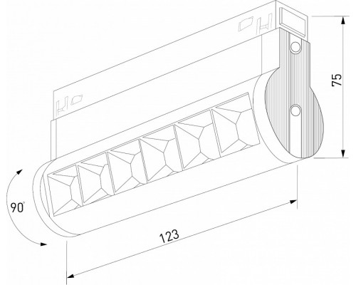 Накладной светильник Elektrostandard Slim Magnetic a062994