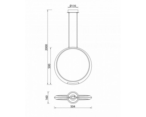 Подвесной светильник Mantra Ring 6171