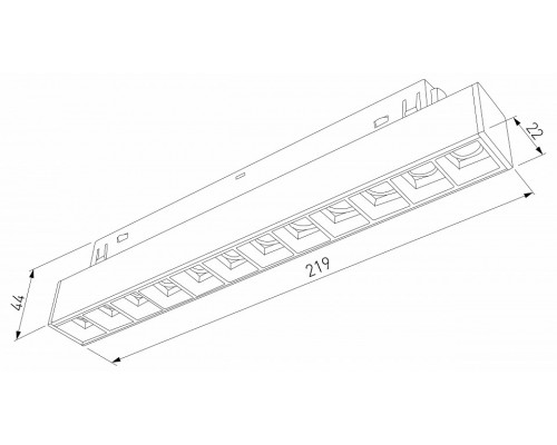 Встраиваемый светильник Elektrostandard Slim Magnetic a067376