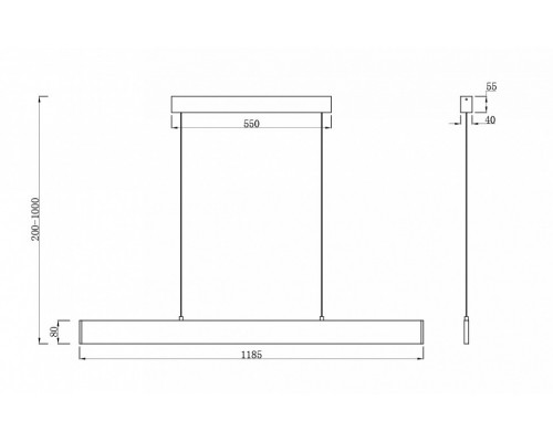 Подвесной светильник Maytoni Step P010PL-L30W