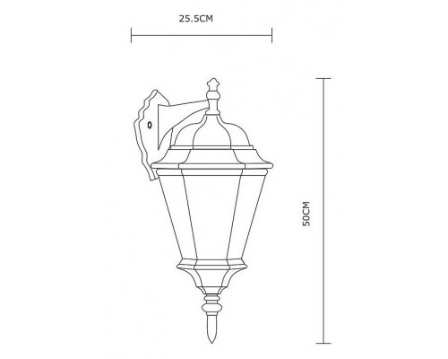 Светильник на штанге Arte Lamp Genova A1204AL-1BN