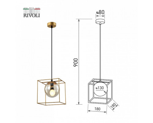 Подвесной светильник Rivoli Miyuki Б0055494