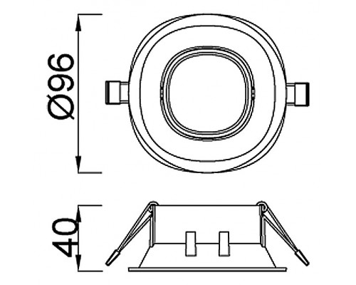 Встраиваемый светильник Mantra Comfort Gu10 C0161