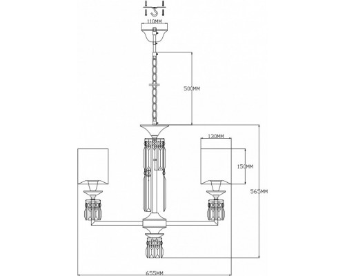 Подвесная люстра Moderli Slam V2691-5P