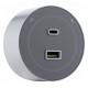 Розетка USB и type C на треке Arte Milano Am-track-sockets-39 399732TS/USB-Type-C Grey