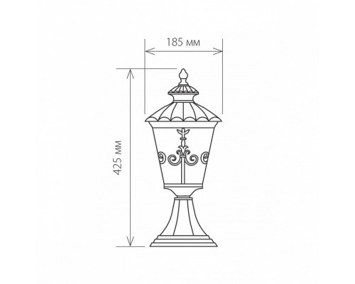 Наземный низкий светильник Elektrostandard Diadema a028002