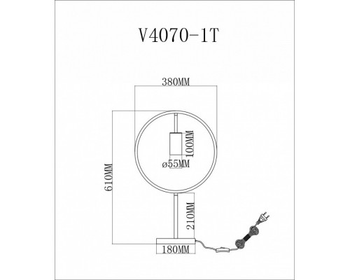 Настольная лампа декоративная Moderli Nasty V4070-1T