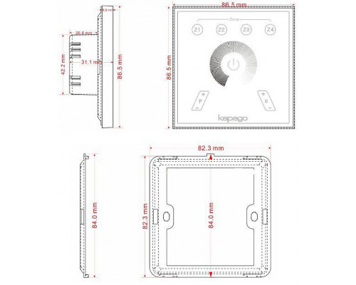 Контроллер-регулятор ЦТ и цвета RGB Deko-Light Rf 843018