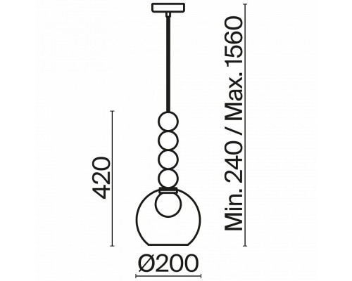 Подвесной светильник Freya Focus FR5220PL-01G6