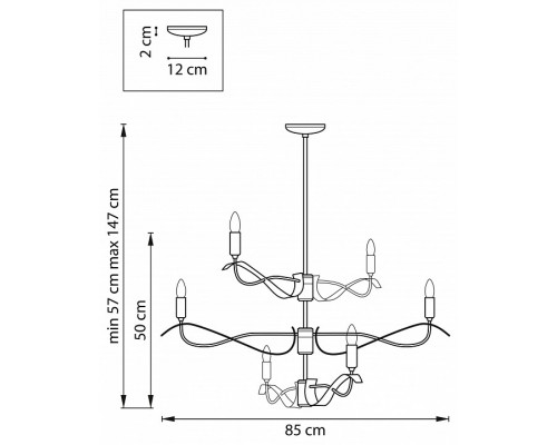 Люстра на штанге Lightstar Ragno 733267