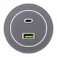 Розетка USB и type C на треке Arte Milano Am-track-sockets-39 399732TS/USB-Type-C Grey