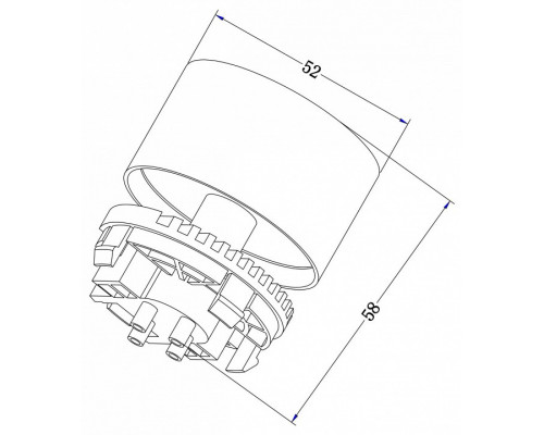 Накладной светильник Maytoni FOCUS S C050CL-01B