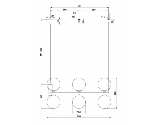 Подвесная люстра Maytoni Ring MOD013PL-06W