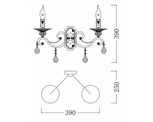 Бра Maytoni Grace RC247-WL-02-R