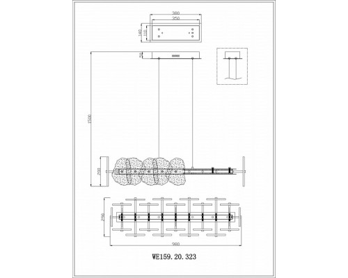 Подвесной светильник Wertmark Nicola WE159.20.323