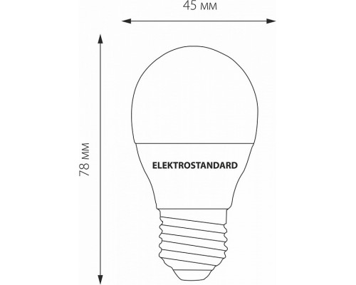 Лампа светодиодная Elektrostandard Mini Classic E27 7Вт 3300K a048624