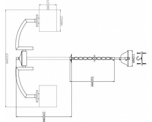 Подвесная люстра Moderli Saudy V2590-5P