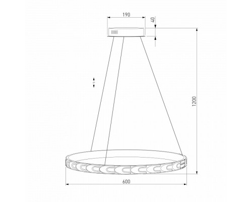 Подвесной светильник Eurosvet Chain 90164/1 сатин-никель 40W