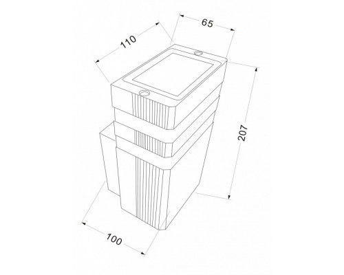 Накладной светильник Maytoni Unter den Linden O578WL-01B