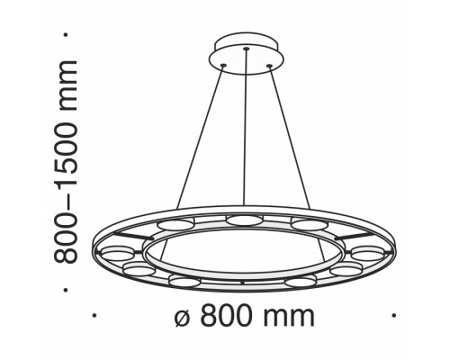 Подвесной светильник Maytoni Fad MOD070PL-L63B3K