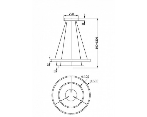 Подвесной светильник Maytoni Rim MOD058PL-L55BSK