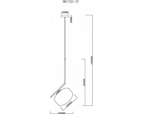 Подвесной светильник MyFar Single MR1720-1P