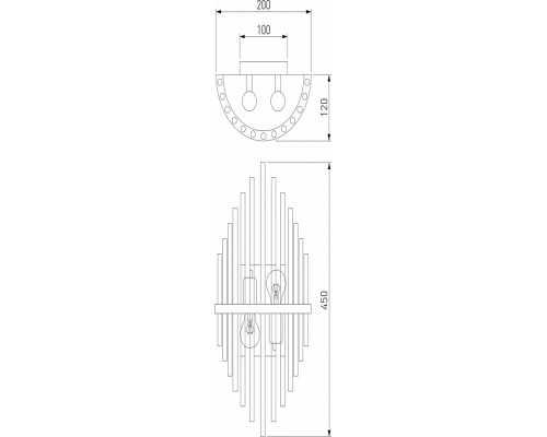 Накладной светильник Bogate's Allure 355/2 хром