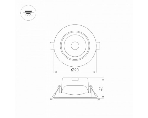 Встраиваемый светильник Arlight POLAR 032310