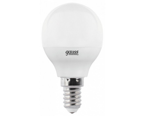 Лампа светодиодная Gauss LED Elementary Globe E14 8Вт 4100K 53128