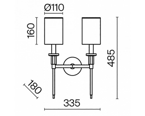 Бра Maytoni Florida MOD148WL-02CH