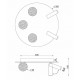 Потолочная люстра iLedex Telescope D4774-40 SBK