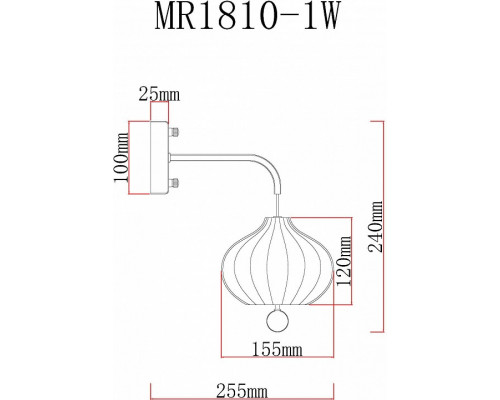 Бра MyFar Katrin MR1810-1W