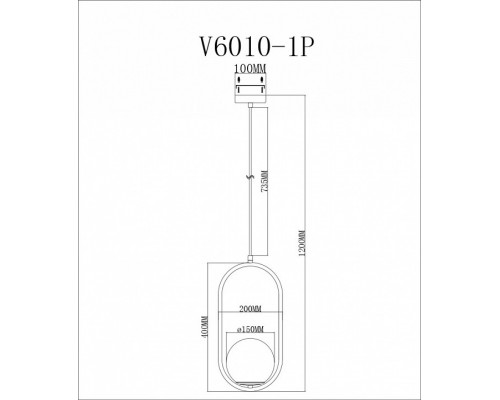 Подвесной светильник Moderli Klaster V6010-1P