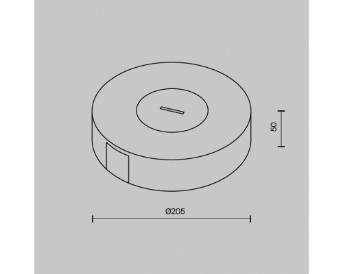 Основание для трека-ремня Maytoni Accessories for system Parity TRA130SC-1B