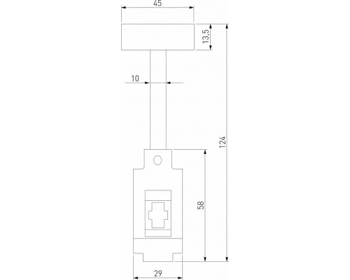 Токопровод концевой Elektrostandard Esthetic Magnetic a065433