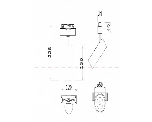 Светильник на штанге Maytoni Focus LED TR019-2-10W3K-MG