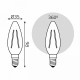 Лампа светодиодная Gauss Filament E14 13Вт 2700K 103801113