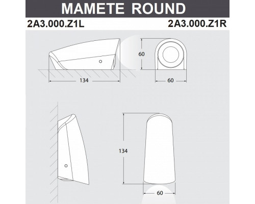 Накладной светильник Fumagalli Mamete 2A3.000.000.AXZ1L