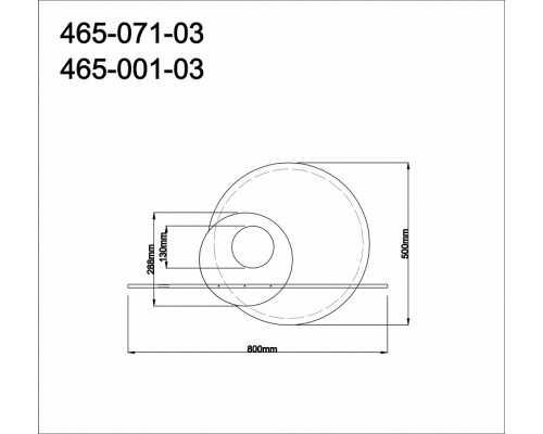 Накладной светильник Velante 465 465-071-03