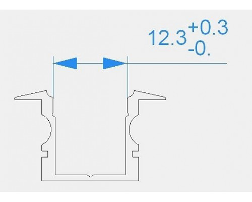 Профиль встраиваемый Deko-Light ET-02-10 975125