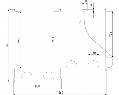 Подвесной светильник Eurosvet Stair 70145/4 белый