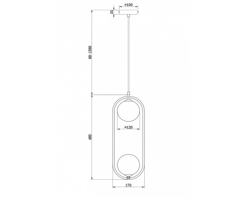 Подвесной светильник Maytoni Ring MOD013PL-02W