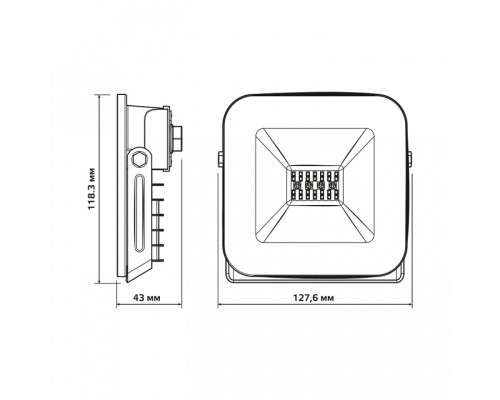 Настенно-потолочный прожектор Gauss Smart Home 3550132