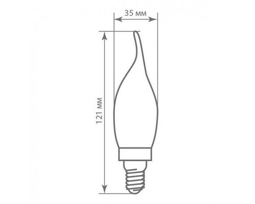 Лампа светодиодная Feron LB-67 E14 7Вт 2700K 25786