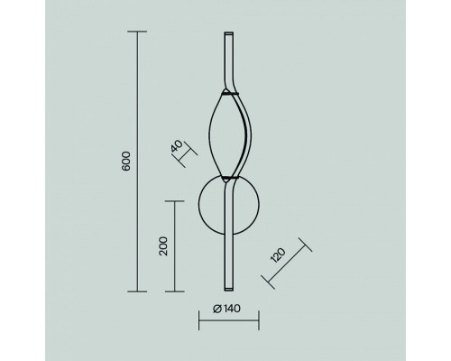 Бра Maytoni Foresight MOD347WL-L8BS3K