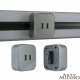 Розетка 2xUSB на треке Arte Milano Am-track-sockets 380022TS/USBx2 Grey