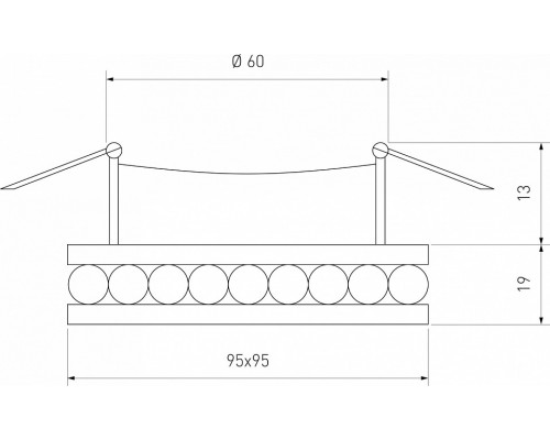 Встраиваемый светильник Elektrostandard Annuli a049338