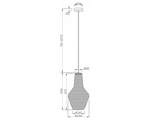 Подвесной светильник Maytoni Tommy P054PL-01B2