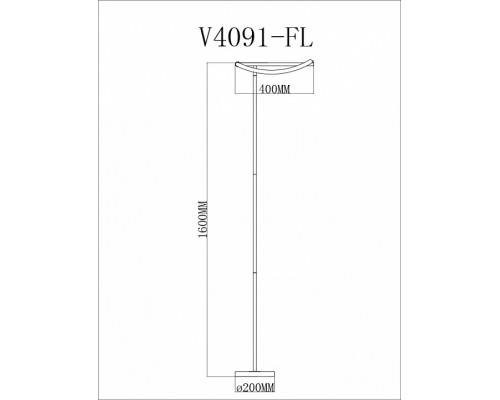 Торшер Moderli ИСТИНА V4091-FL