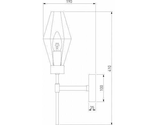 Бра Eurosvet Prism 60143/1 хром